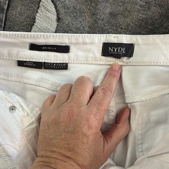 BUNDLE JEAN SHORTS:  Women's Jean Shorts - Blue, Gray, and White - Picture 3 of 8